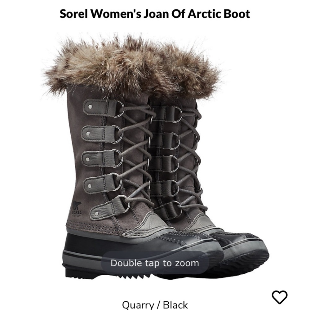 Sorel Women's Joan Of Arctic Boot size 7, Quarry - Picture 3 of 6